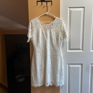 White lace dress